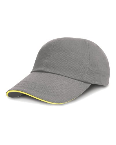Cappellino cotone pettinato Grey yellow
