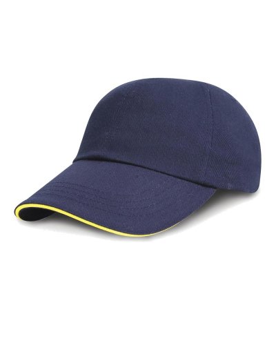 Cappellino cotone pettinato Navy yellow