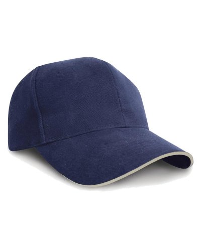 Cappellino in cotone pettinato sandwich Navy Putty