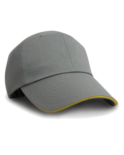 Cappellino Herringbone Grey yellow