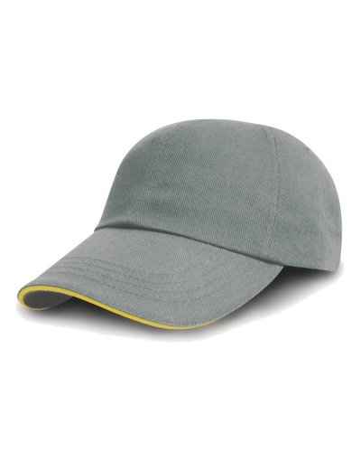 Cappellino cotone pettinato drill heather/amber
