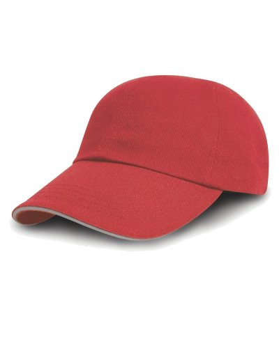 Cappellino cotone pettinato drill Red/putty