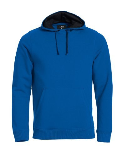 Felpa uomo  Classic Hoody nera con cappuccio e tasca frontale