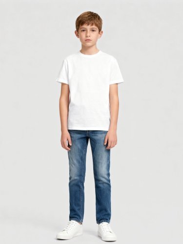 Cotton Touch Kids: T-shirt enfant polyester, col rond