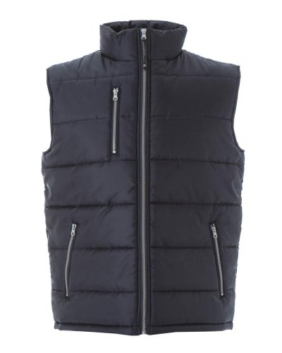Gilet in nylon lucido impermeabile Navy