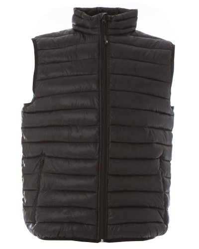 Gilet in nylon morbido e lucido Brest Man Black