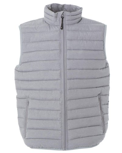 Gilet in nylon morbido e lucido Brest Man Light Grey