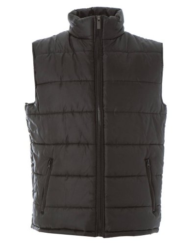 Gilet in nylon lucido impermeabile New Shanghai Black