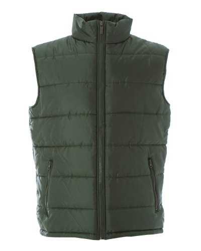Gilet in nylon lucido impermeabile New Shanghai Green
