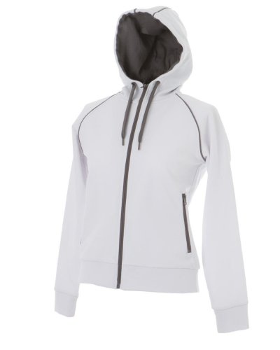Felpa donna con cappuccio Siviglia White