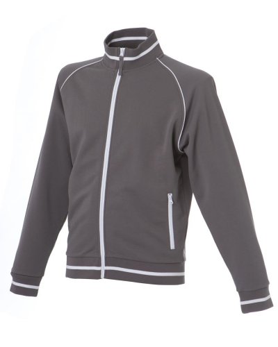 Felpa con zip Oporto Grey