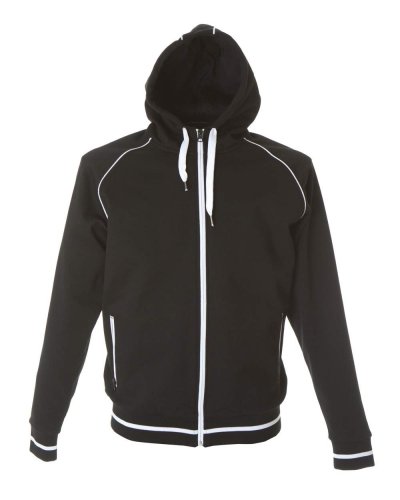 Felpa zip e cappuccio Coimbra Black
