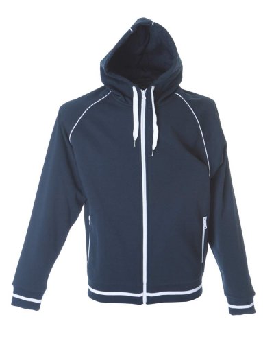 Felpa zip e cappuccio Coimbra Navy