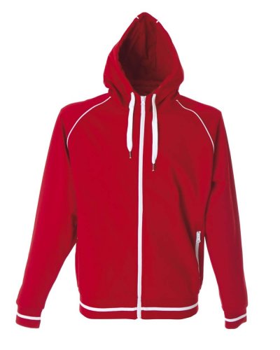 Felpa zip e cappuccio Coimbra Red