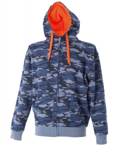 Felpa zip cappuccio New Kansas