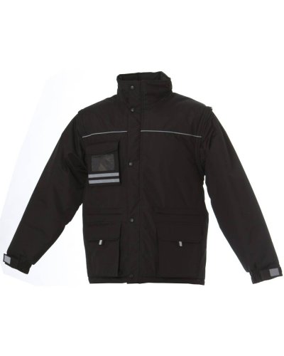 Giubbino imbottito con porta badge Japan Black