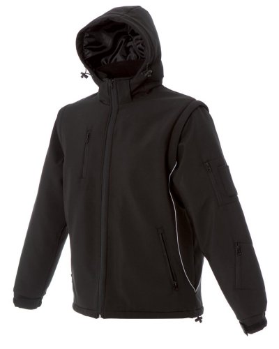 Giubbino in soft shell a 2 strati imbottito Locarno Black
