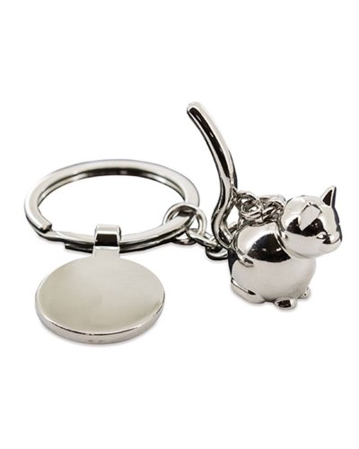 Portachiavi Metallico Gatto