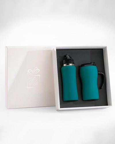 Set Tazza termica & Borraccia Turquoise