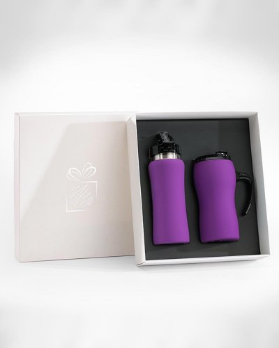 Set Tazza termica & Borraccia Violet