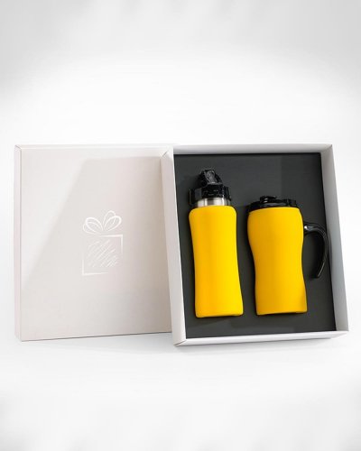 Set Tazza termica & Borraccia Yellow