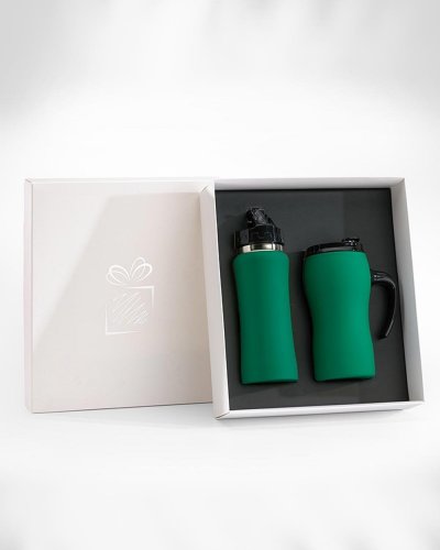 Set Tazza termica & Borraccia Green