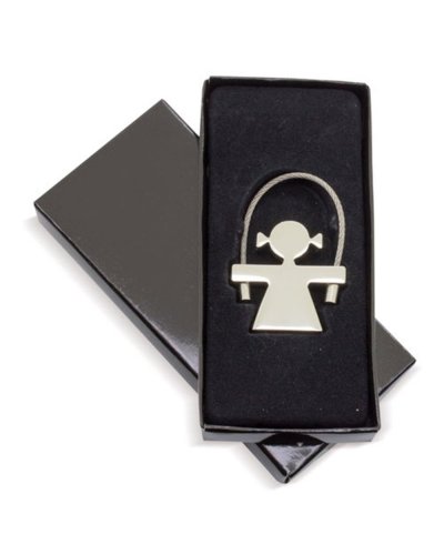 Portachiavi metallico bambina