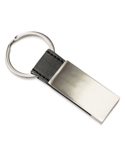 Portachiavi metallico rettangolare Nero