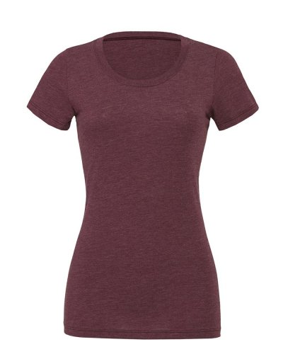 T-shirt girocollo Triblend Maroon Triblend