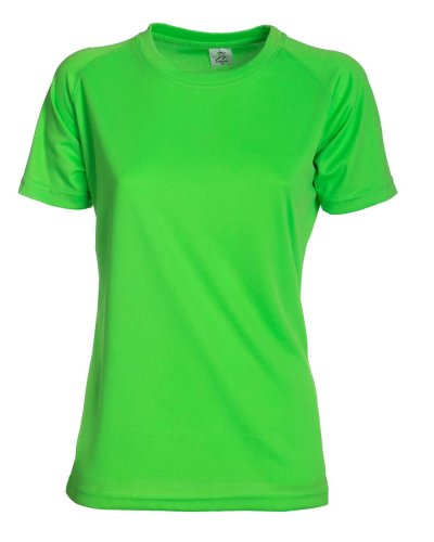 T-shirt Run T-Women Fluo Green