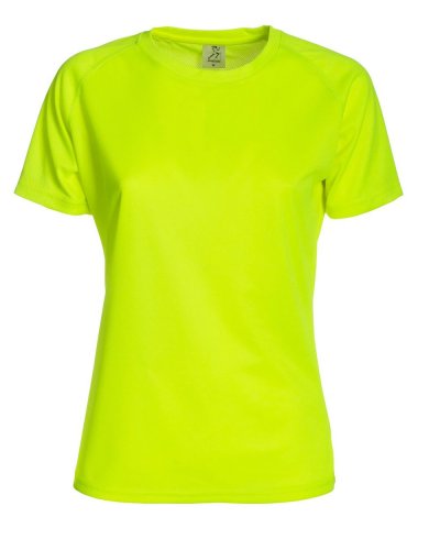 T-shirt Run T-Women Fluo Yellow