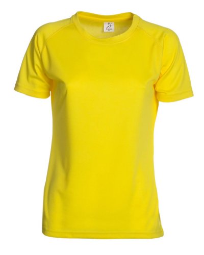 T-shirt Run T-Women Yellow