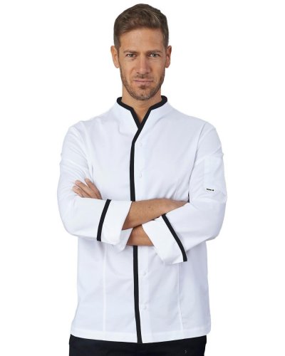 Giacca cuoco Victor Bianco / Nero