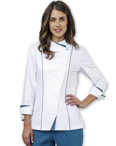 Giacca cuoca Claire Bianco