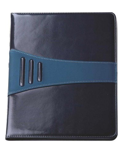 Cartella A4 in Similpelle Blu