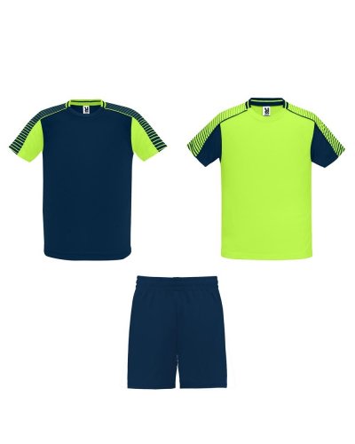 Completo sportivo Juve Verde Fluo / Blu Navy