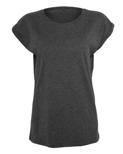 T-shirt donna manica corta Extended shoulder Charcoal