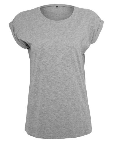 T-shirt donna manica corta Extended shoulder Heather Grey