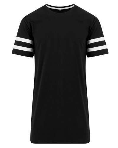 T-shirt con maniche corte a strisce Black / White