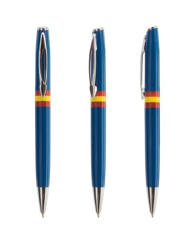 Penna nazionale in plastica con clip in metallo
