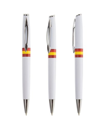 Penna nazionale in plastica con clip in metallo