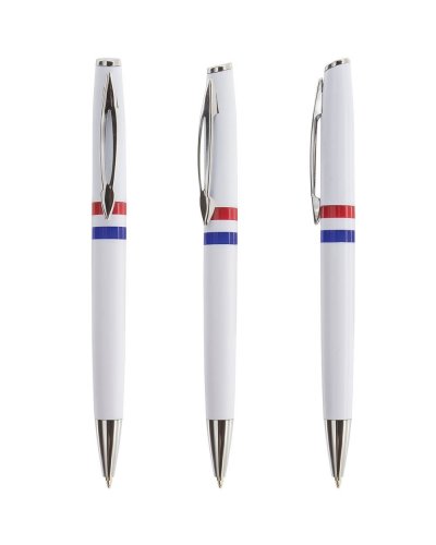 Penna nazionale in plastica con clip in metallo