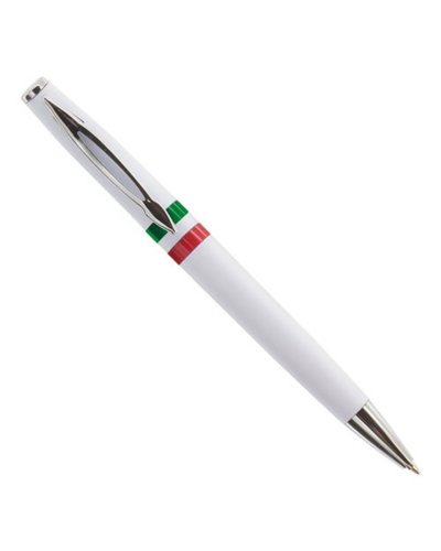 Penna nazionale in plastica con clip in metallo