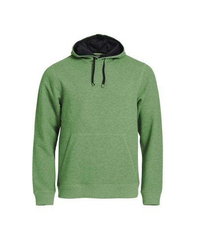 Felpa Uomo Classic Hoody Verde Melange