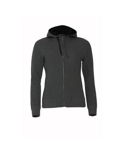 Classic Hoody Full Zip Ladies Antracite Melange