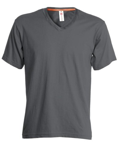 T-shirt v-neck Grigio Smoke