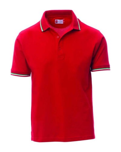 Polo unisex Italia Mars Red