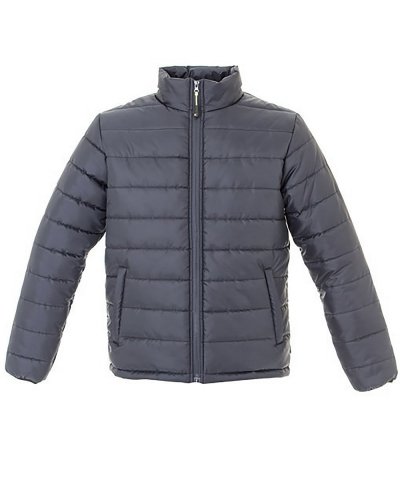 Giubbino imbottito con zip Dark grey