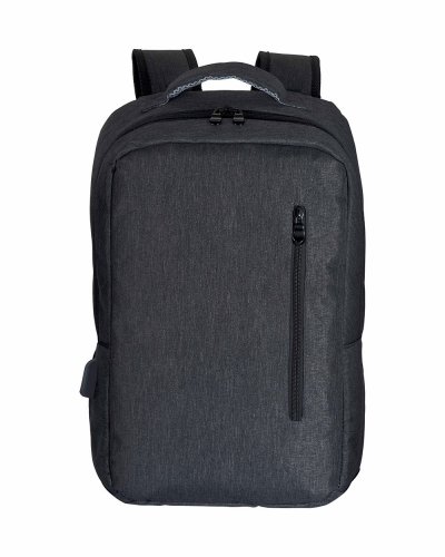 Zaino porta computer con tre tasche Nero