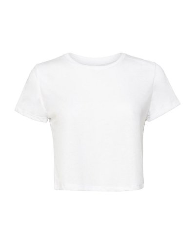 T-shirt donna corta Flowy White